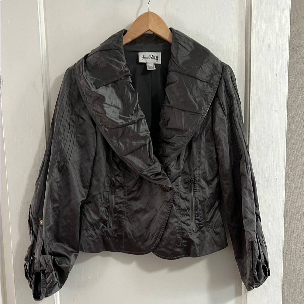 Joseph Ribkoff Women's Charcoal Fitted Jacket